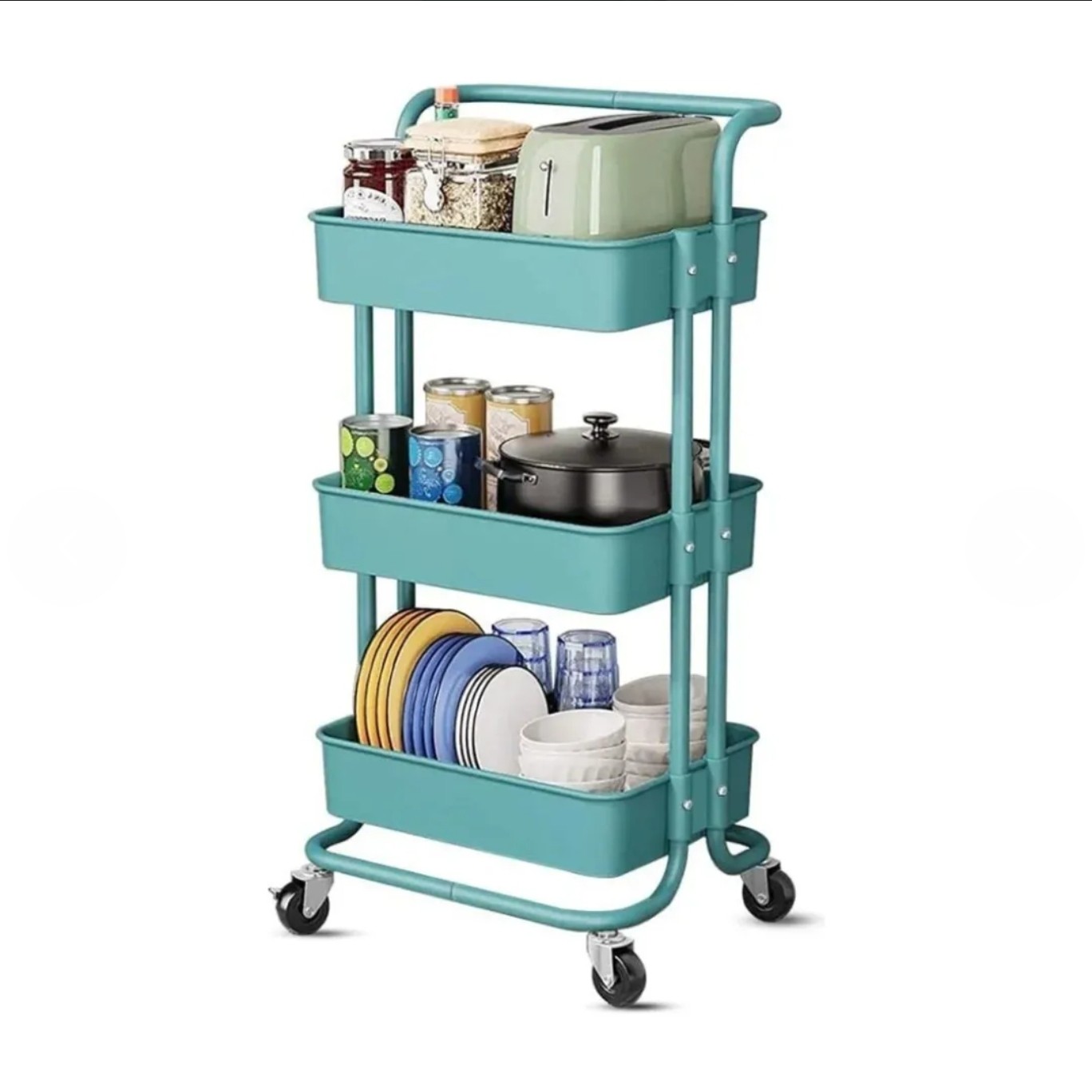 Carrito Organizador 3 Niveles Tire Storage Multiusos
