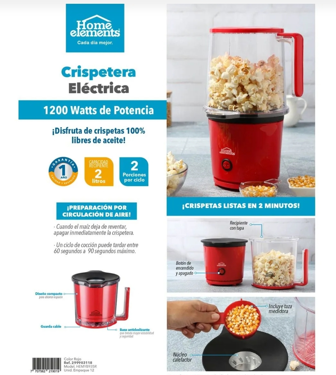 Crispetera Electrica Novedosa