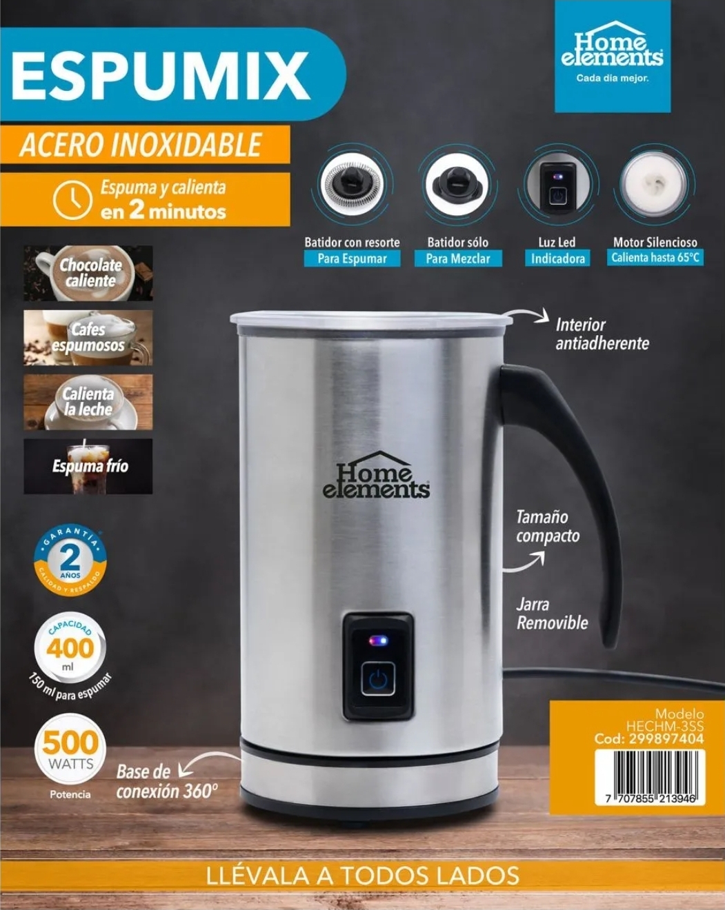Chocolatera Electrica Espumador de Leche Espumix