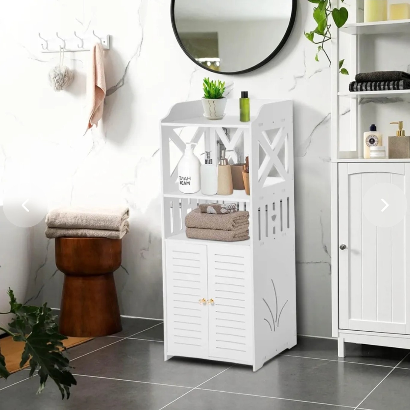 Estante Organizador de Bano con Puertas PRLA-749