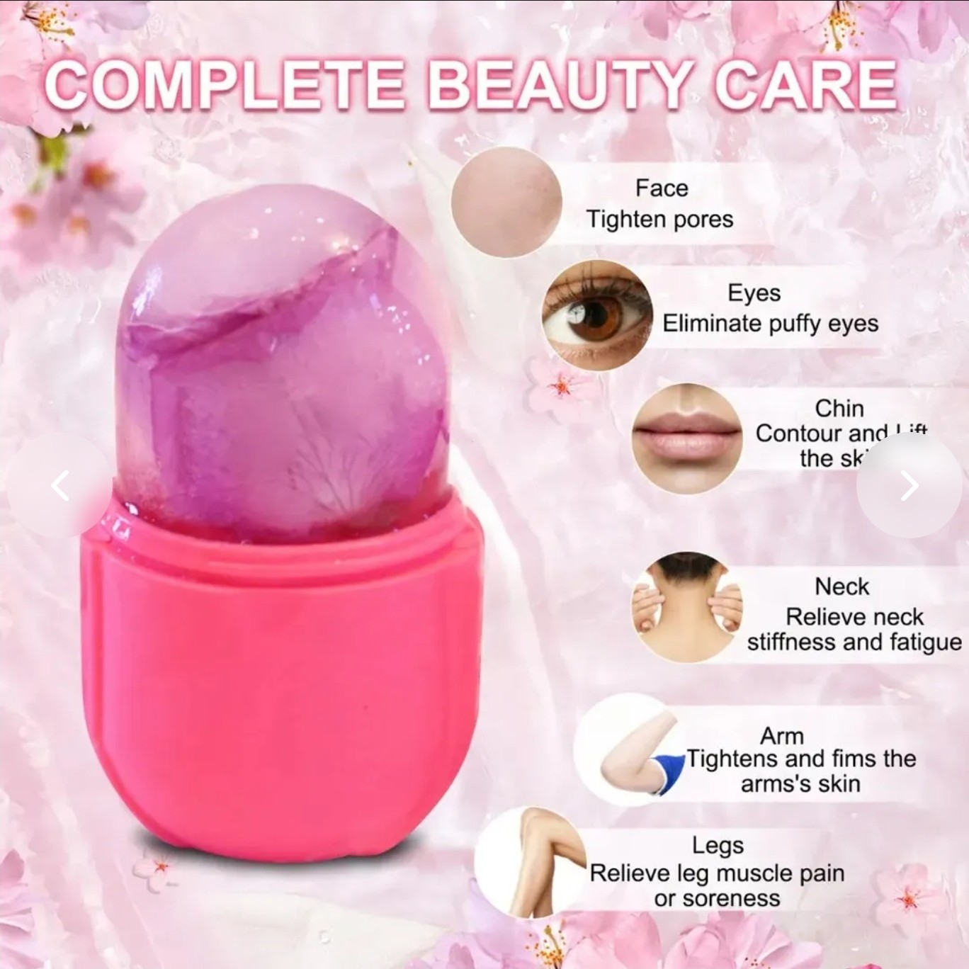 Molde Soporte Hielo Masajeador Facial Hieloterapia