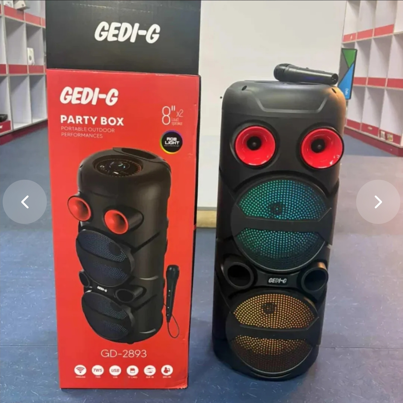 Parlante Radio Doble Bocina Recargable GEDI-G