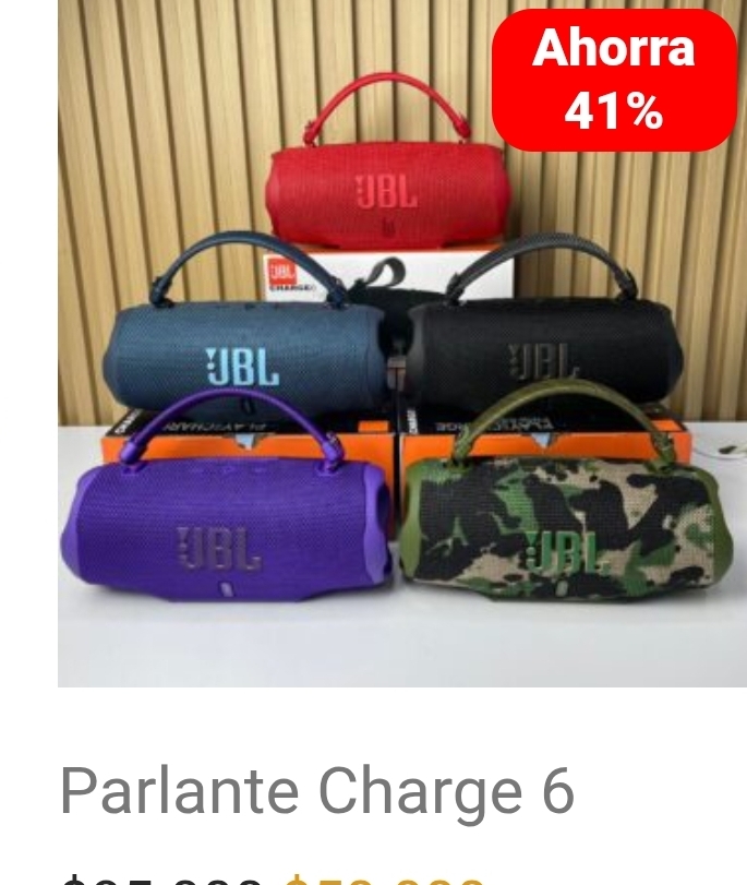 Parlante JBL Charge 6 Bluetooth