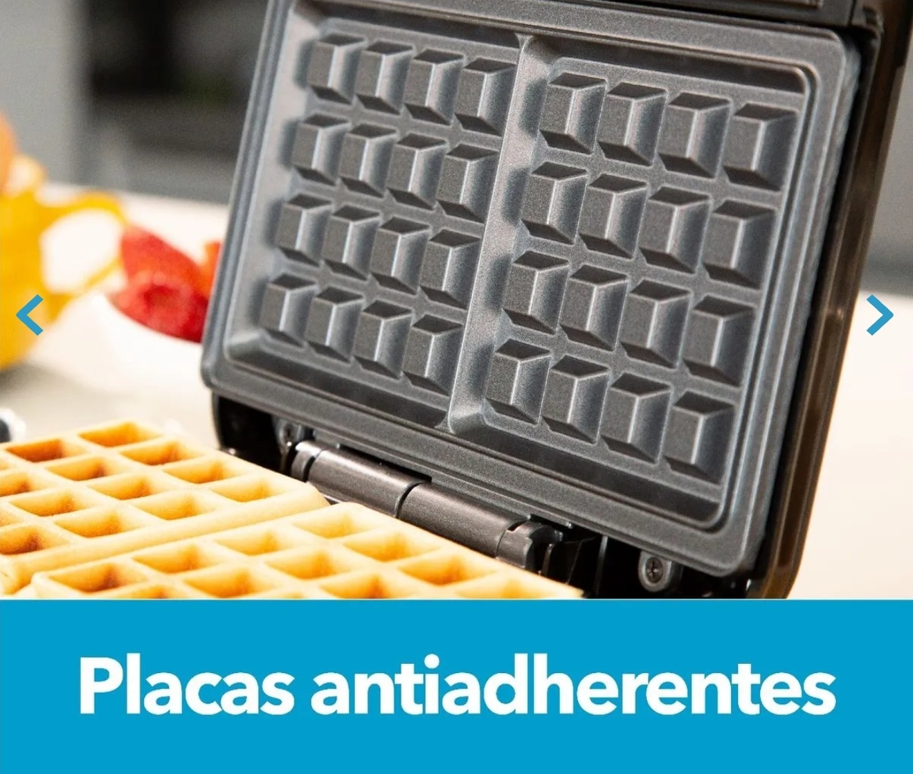 Wafflera 2 Puestos Cuadrada