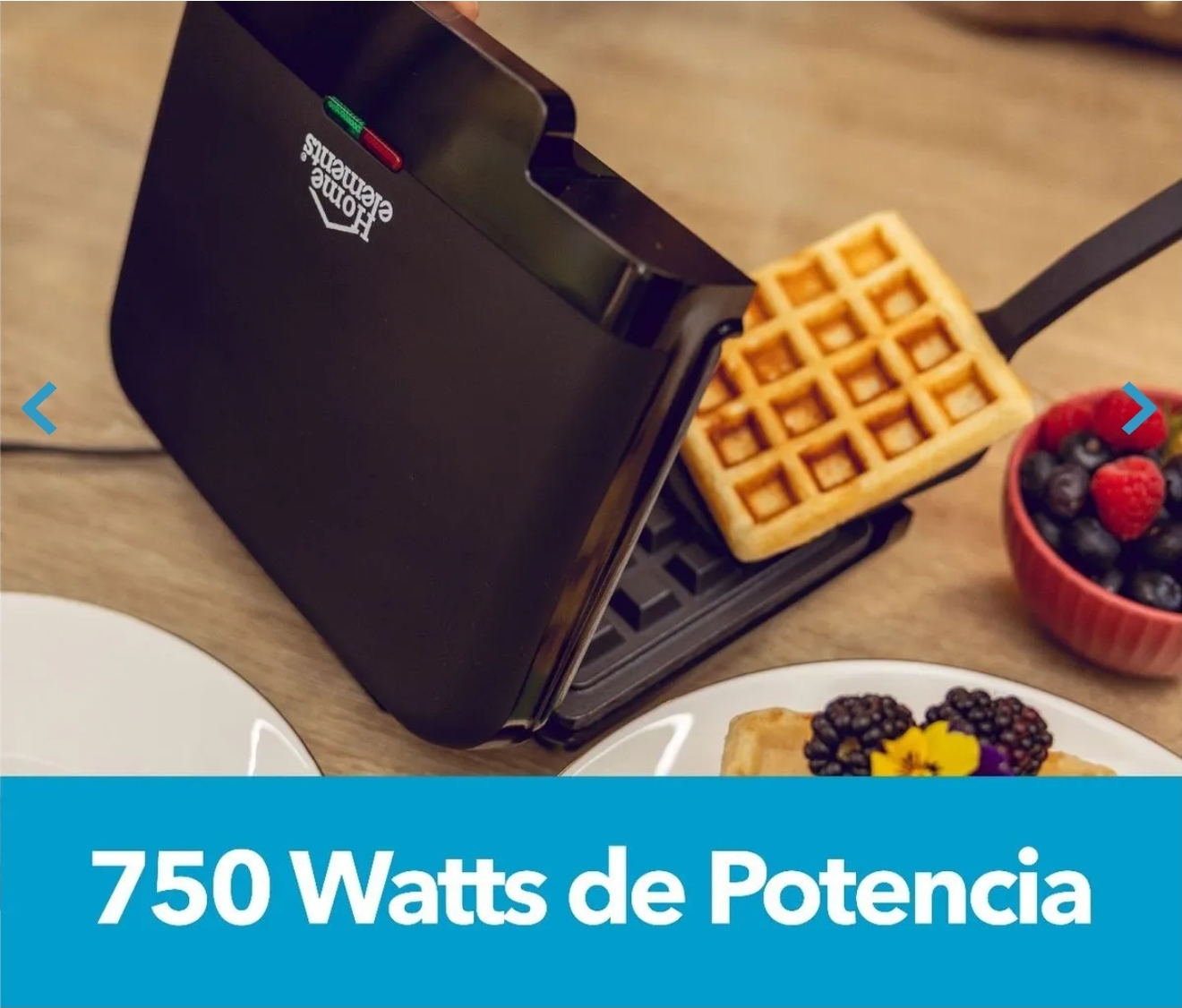 Wafflera 2 Puestos Cuadrada